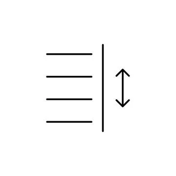 Format, text icon. Element of text and sign for mobile concept and web apps i 库存插图
