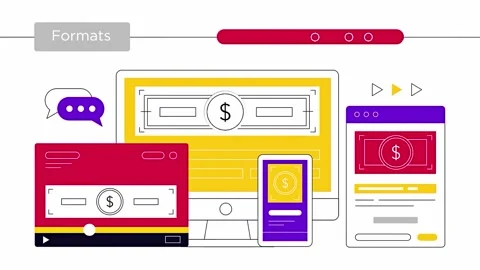 Format, video demonstration options.Advertising video promotion. 2D.Media plan Stock Footage 212323916