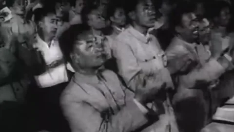 The formation and development of communism in China. 70's  (56) Video stock 266943791