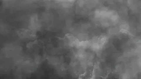 Formation and Evolution of Thunderstorms within dark clouds Stock Footage 274332817