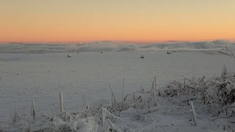 The formation and movement of clouds above the volcano Elbrus Stock Footage 70501842