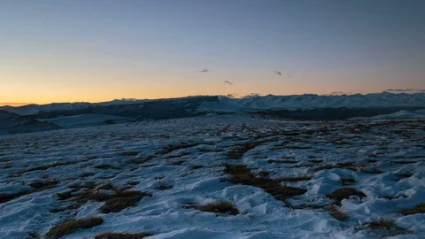 The formation and movement of clouds above the volcano Elbrus Stock Footage 74105021