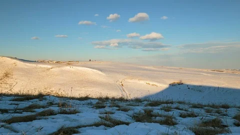 The formation and movement of clouds above the volcano Elbrus Stock Footage 74105910
