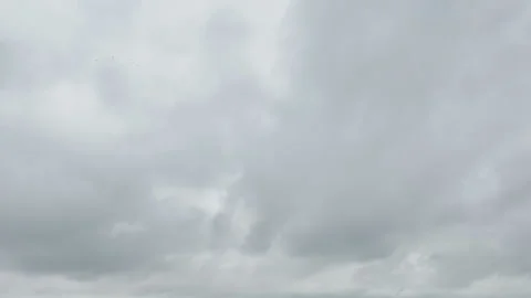 Formation and movement of white clouds of different shapes in the blue sky Video stock 94897390