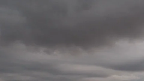 Formation and rapid movement of white clouds of different shapes Stock Footage 74745247