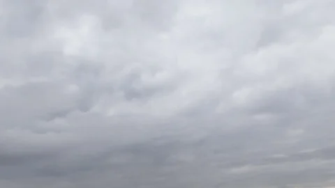 Formation and rapid movement of white clouds of different shapes Stock Footage 74745451