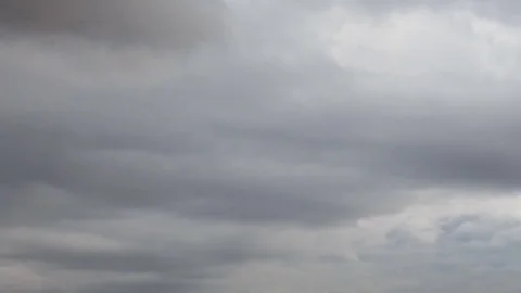Formation and rapid movement of white clouds of different shapes Stock Footage 74746046