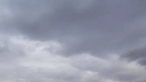 Formation and rapid movement of white clouds of different shapes Stock Footage 74747023