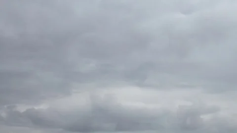 Formation and rapid movement of white clouds of different shapes Stock Footage 74747175
