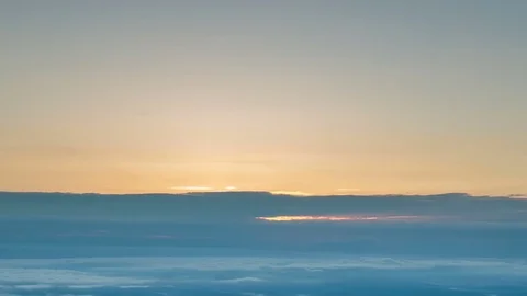 Formation and rapid movement of white clouds of different shapes Stock Footage 83493479