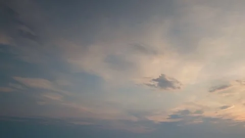 Formation and rapid movement of white clouds of different shapes Stock Footage 85463351