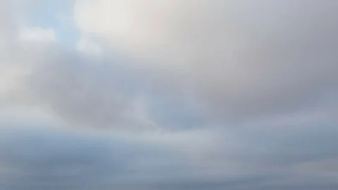 Formation and rapid movement of white clouds of different shapes Stock Footage 85463436