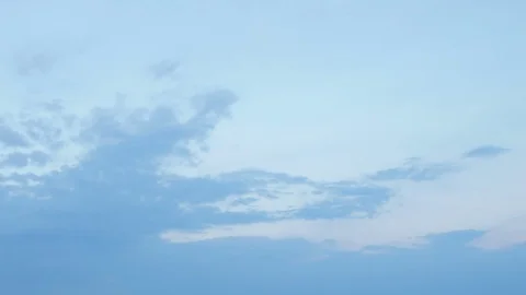 Formation and rapid movement of white clouds of different shapes Stock Footage 85463504