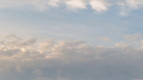 Formation and rapid movement of white clouds of different shapes Stock Footage 85463522