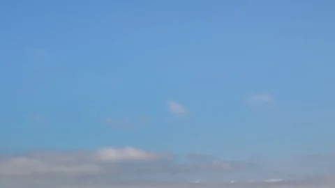 Formation and rapid movement of white clouds of different shapes Stock Footage 85463602