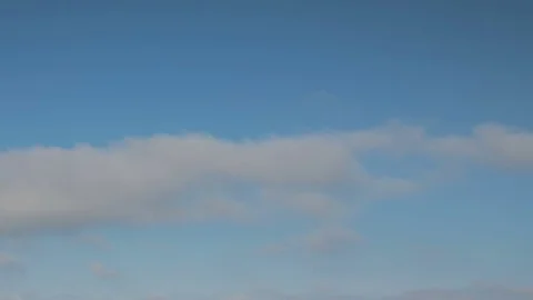 Formation and rapid movement of white clouds of different shapes Stock Footage 85463651