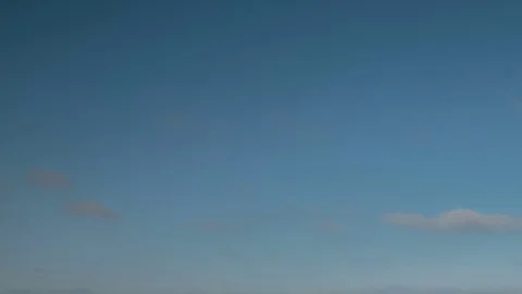 Formation and rapid movement of white clouds of different shapes Stock Footage 85463656