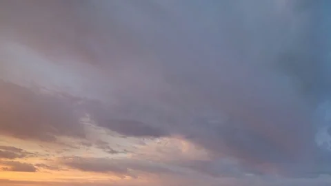 Formation and rapid movement of white clouds of different shapes Stock Footage 85463687