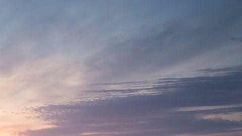 Formation and rapid movement of white clouds of different shapes Stock Footage 85463723