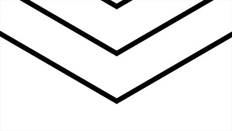 Formation of arrow from up to down, high definition CGI motion backgrounds ideal Foto stock