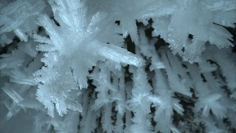 The formation of blue ice crystals in the cave demonstrates the stunning beauty Stock Footage 308766751