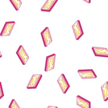 Formation of cholesterol plaques in artery isometric icon seamless pattern Stock Illustration