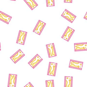 Formation of cholesterol plaques in artery vector seamless pattern Stock Illustration