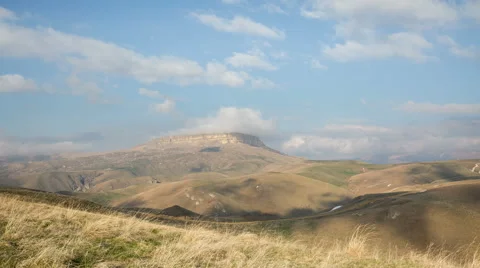 The formation  of clouds up to the slopes of the mountains of Caucasus 動画素材 66730174