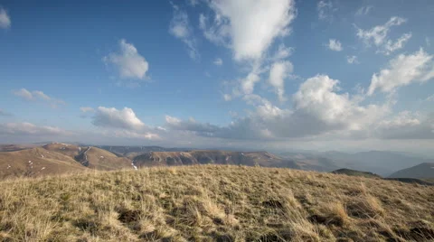 The formation  of clouds up to the slopes of the mountains of Caucasus Video stock 66730396