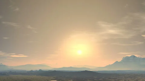 The formation of clouds at sunset Stock Footage 35933181