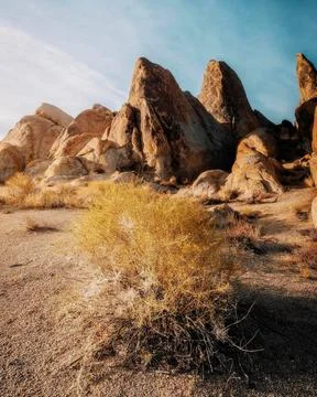 Formation in the desert with mountains Stock Photos