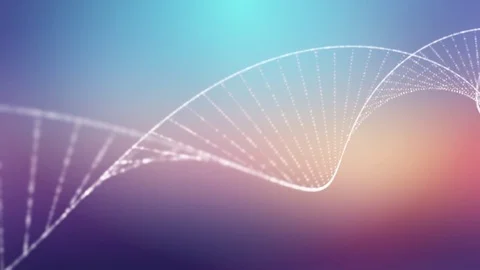 Formation of DNA. DNA strands are assembled from individual elements Stock Footage 71647951