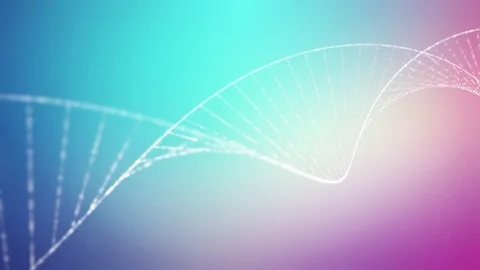 Formation of DNA. DNA strands are assembled from individual elements Stock Footage 71648018