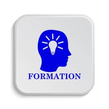 Formation icon. Internet button on white background.. Stock Illustration