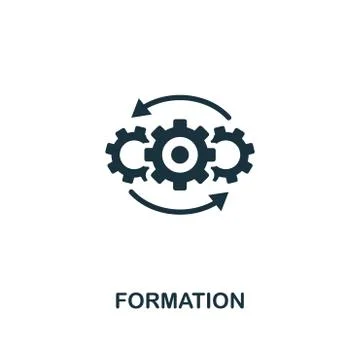Formation icon. Premium style design from teamwork icon collection. UI and UX 库存插图