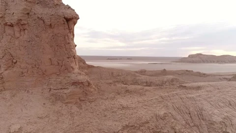 Formation of kaluts in dasht e lut desert Stock Footage 139664834