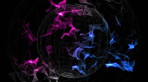 Formation of the planet or particle Stock Footage 43168527