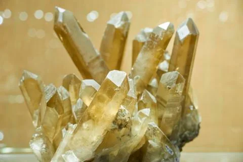 Formation of quartz crystals Stock Photos