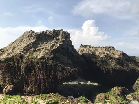 Formation of rocks in bali Stockfoto's
