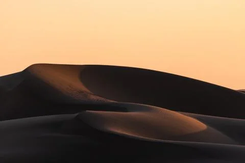 The formation of sand dunes in dasht e lut desert Stock Photos