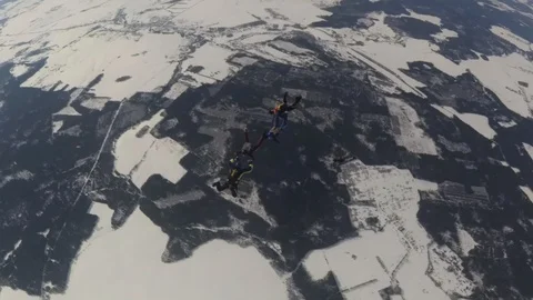 Formation skydiving. Video stock 87326953