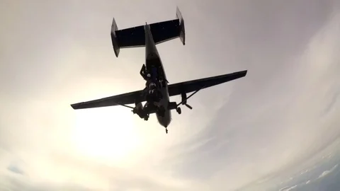 Formation skydiving 스톡 동영상 89298193