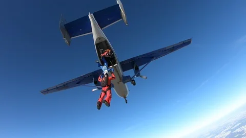 Formation skydiving. Stock Footage 103244058