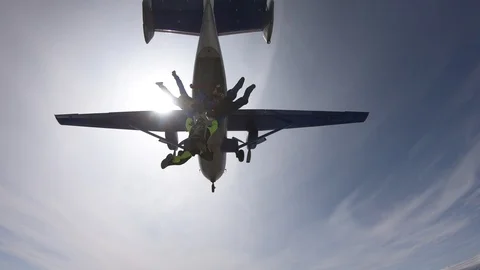 Formation skydiving Stock Footage 112325603