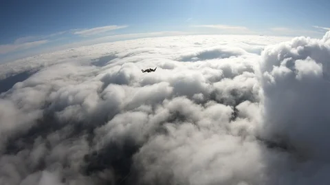 Formation skydiving 스톡 동영상 126108038