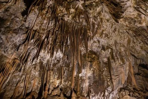 Formation of stalactite Stock Photos