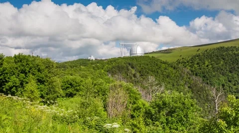 The formation of storm clouds over the mountains. Stock Footage 52633651