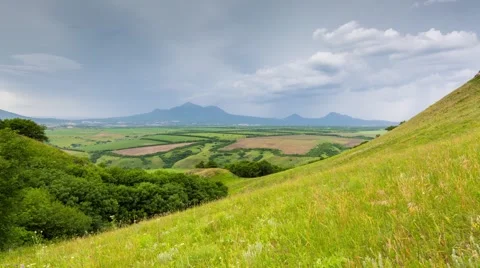 The formation of storm clouds over the mountains. 動画素材 52693054