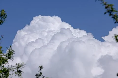 Formation of thunderclouds in mountainous areas Stock Photos