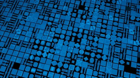 Formation of virtual reality city Stock Footage 63150197